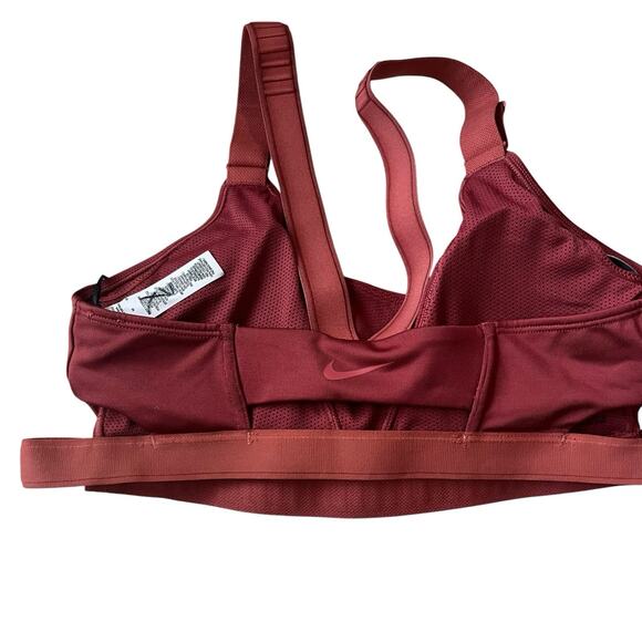 Nike Women's Mauve Infinity Adjustable Sports Bra Size Small Athletic Gym Wear M - Picture 2 of 4